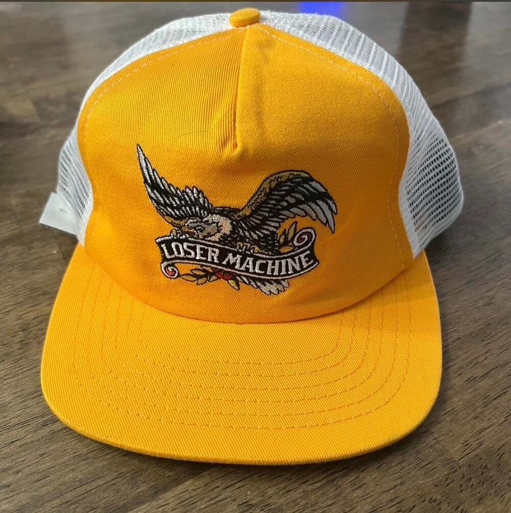 Loser Machine Company Glory Trucker Snapback Hat - Yellow/White